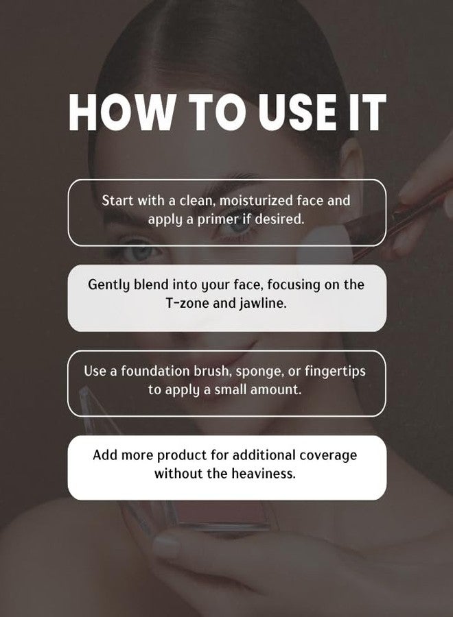 EBIN NEW YORK Foundation Full Coverage - 3x Secret of Pharaoh Timeless Foundation - Cocao by EBIN NEW YORK bundle Buildable Satin Matte Finish, Medium to Full Coverage, Oil Absorbing - Gift Set (3 Items) - Image 4